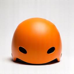 Lightweight, minimalistic multi-sport touring helmet in bright orange, front view.